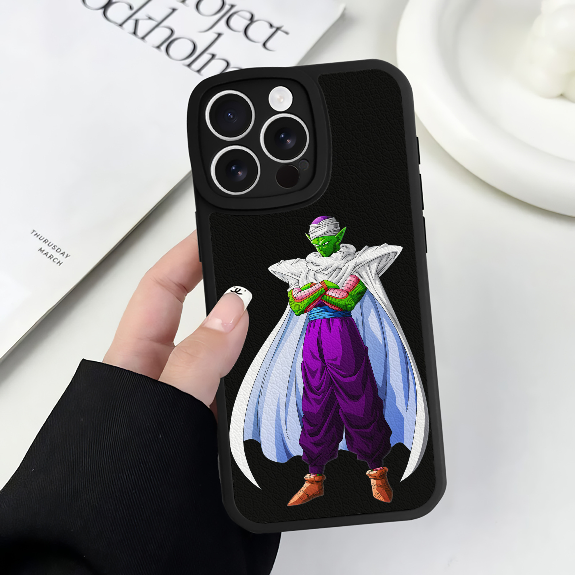 （画像用） ドラゴンボール ピッコロ DRAGON BALL Piccolo 【iPhone 16シリーズ対応】シリコンスマホケース（レザー調） 材質：シリコン